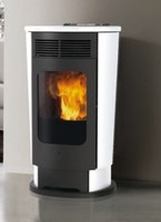 EDIL Pelletofen luftgeführt Logo weiss 9,1 kW
